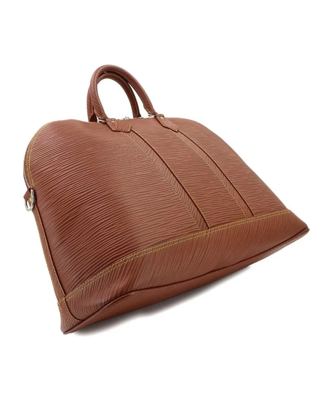 Louis Vuitton Epi XL Alma Travel GM 2-Way Bag Cognac